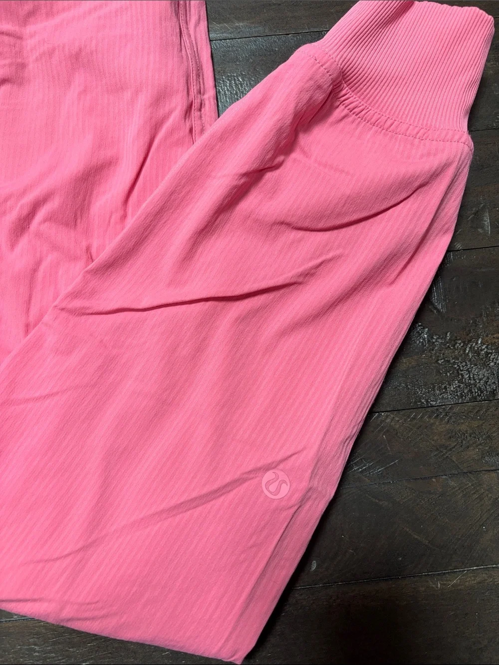 lululemon athletica Pink Ribbed Drawstring Joggers